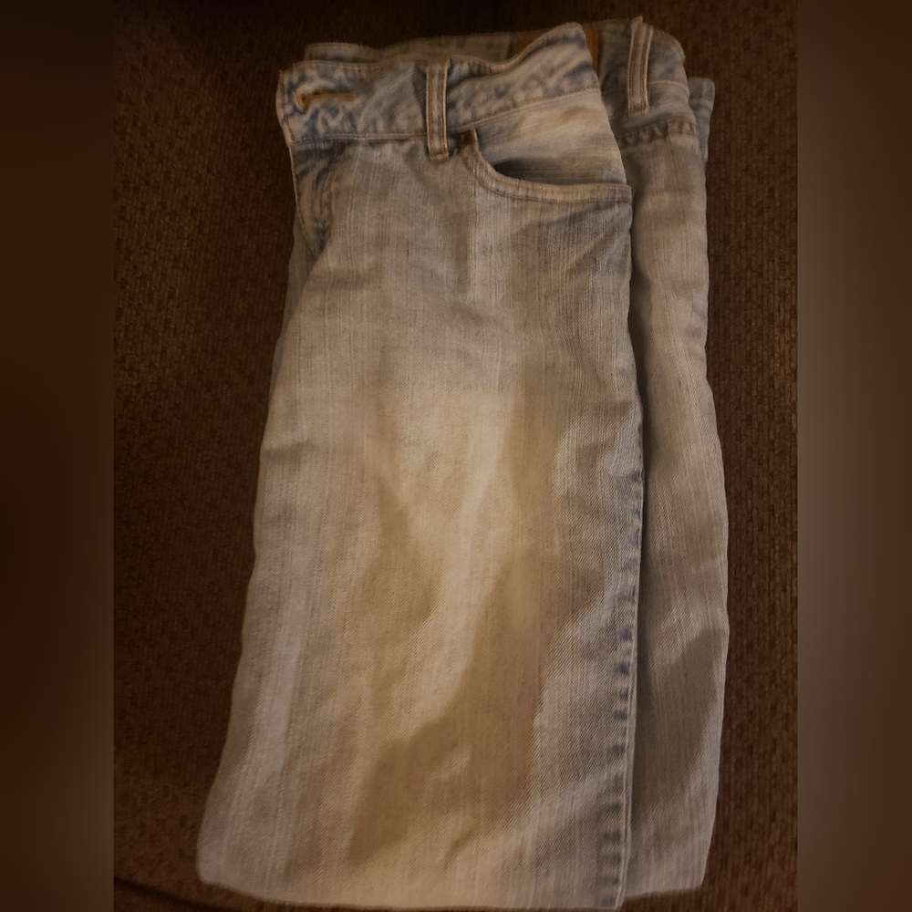 Aeropostale bootcut light blue jeans, size 3/4